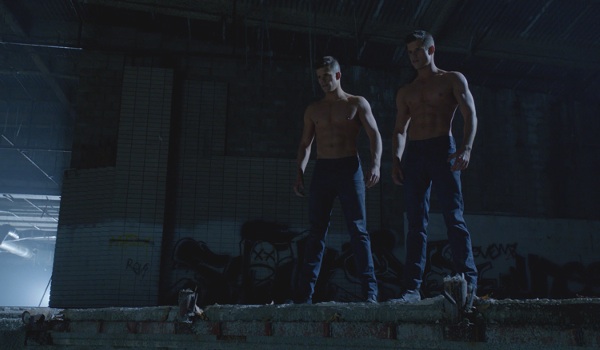 Carver twins in Teen Wolf with their shirts off