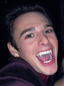 Brent Corrigan, vampire for Halloween